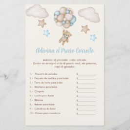 Spelet Bears och Blue Balloons Game, gissa rätt Pr