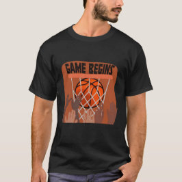 Spelet börjar basketboll T-Shirt