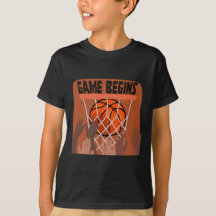 Spelet börjar basketboll T-Shirt