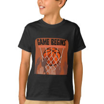 Spelet börjar basketboll T-Shirt