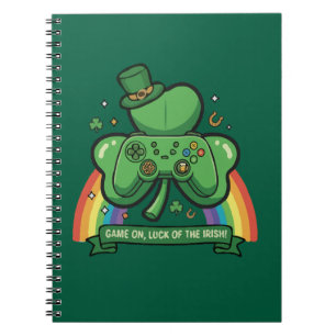 Spelet Börjar Lycka på Irland St. Patricks Dag-s Anteckningsbok