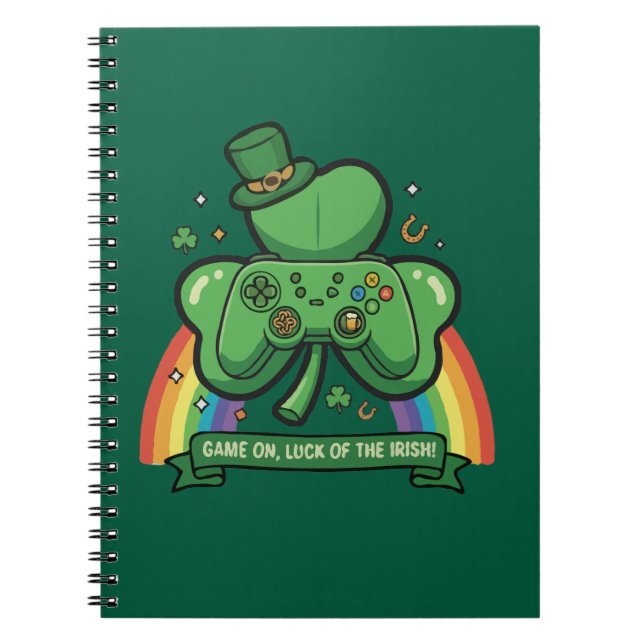 Spelet Börjar Lycka på Irland | St. Patricks Dag-s Anteckningsbok (Framsidan)