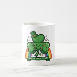 Spelet Börjar Lycka på Irland St. Patricks Dag-s Kaffemugg
