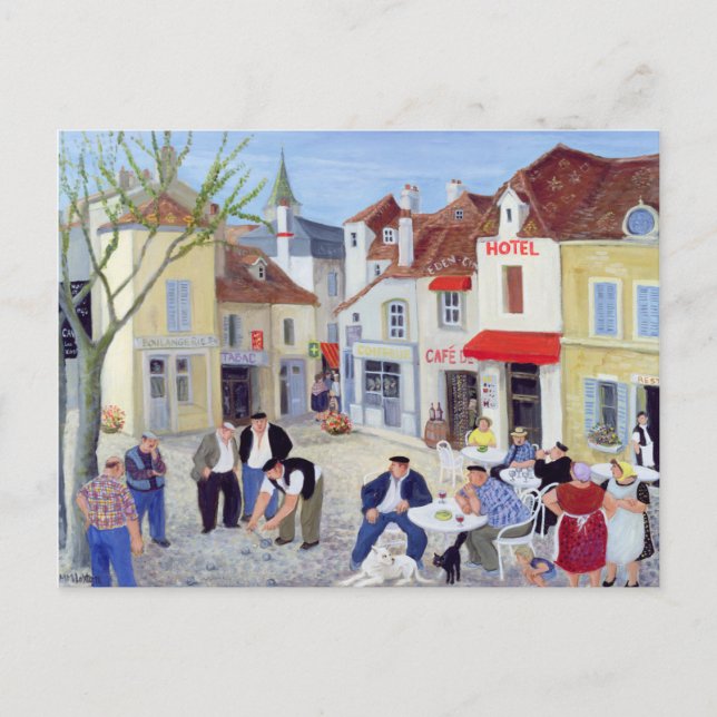 Spelet Burgundy Vykort (Framsida)