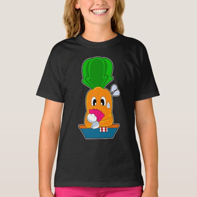 Spelet Carrot Poker Poker Card T Shirt (Framsida)