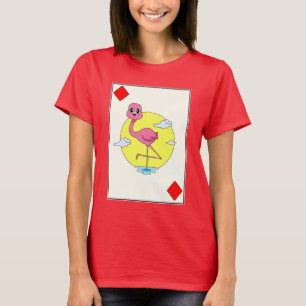 Spelet Flamingo Poker Poker Card T Shirt