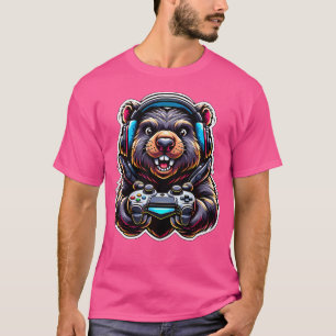 Spelet för hörlursvideokamera t shirt