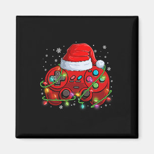 Spelet för spel i julspel Spelet Santa Hat Ljus Magnet