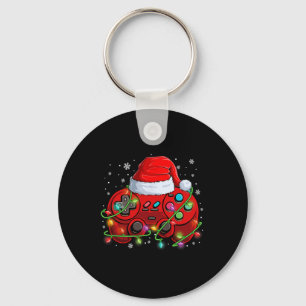 Spelet för spel i julspel Spelet Santa Hat Ljus Nyckelring