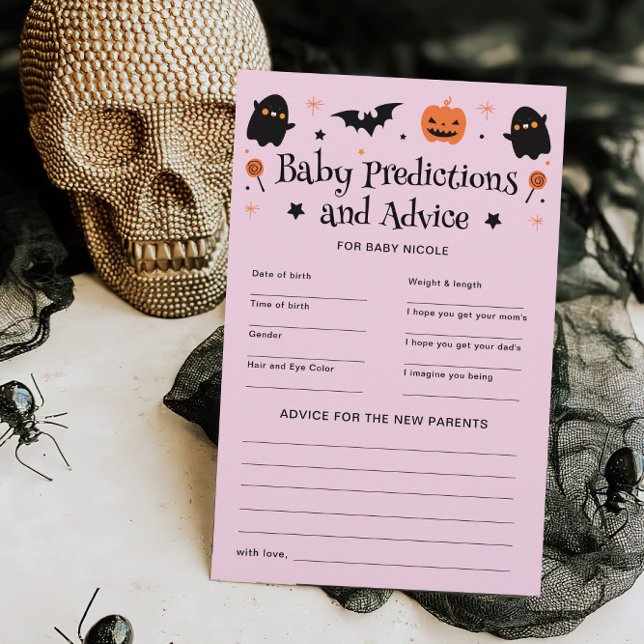 Spelet Halloween Baby Shower Predictions Advice Ga (Skapare uppladdad)