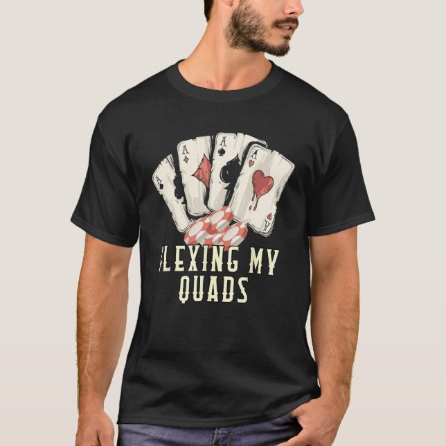 Spelet Har Flashat Spelare Poker-spel T Shirt (Framsida)