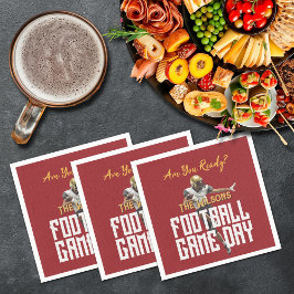 Spelet i fotbollsspelaren på Red Pappersservett