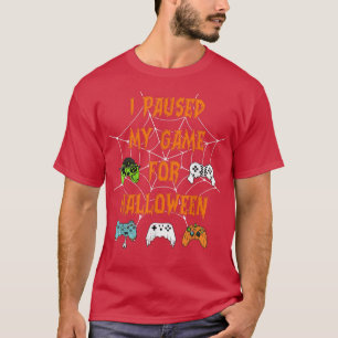 Spelet jag pausade mitt spel för Halloween Funny G T Shirt