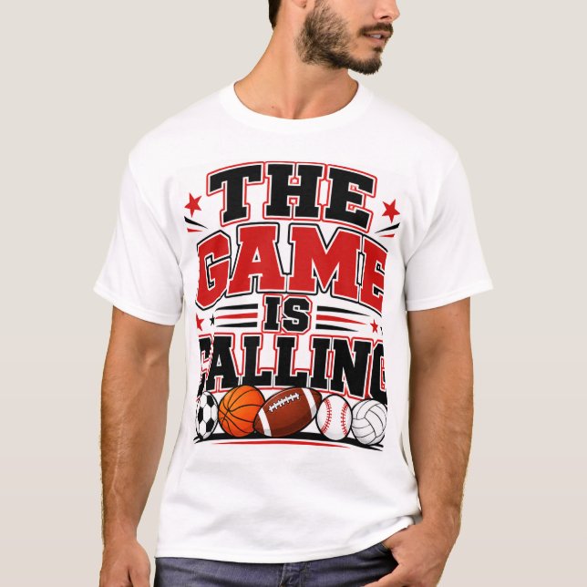 Spelet kallar t shirt (Framsida)