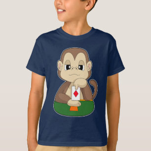 Spelet med Poker Poker-kort för apa T Shirt