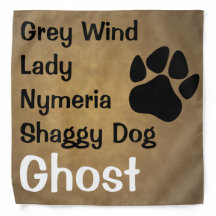 Spelet med tronen Hund/Kat bandanna