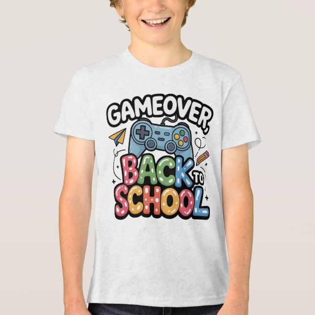 Spelet över Back to school - första speldagen T Shirt (Framsida)