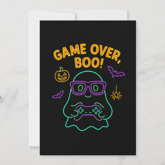Spelet över Boo Funny Halloween Gamer Ghost