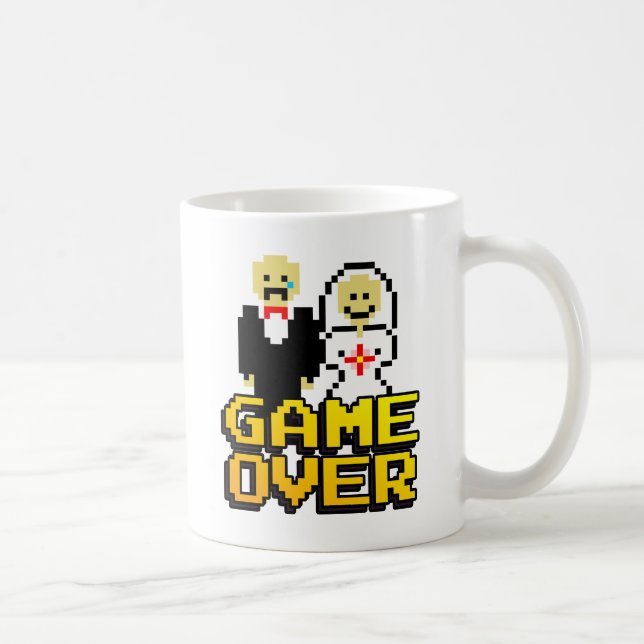 Spelet över giftermål (8 bitar) kaffemugg (Höger)