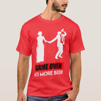 Spelet över Groom-reklampartien bröllop T Shirt