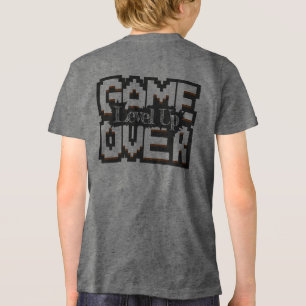 Spelet över, jämna upp: Pixelelerad Retro-spelvärl T Shirt