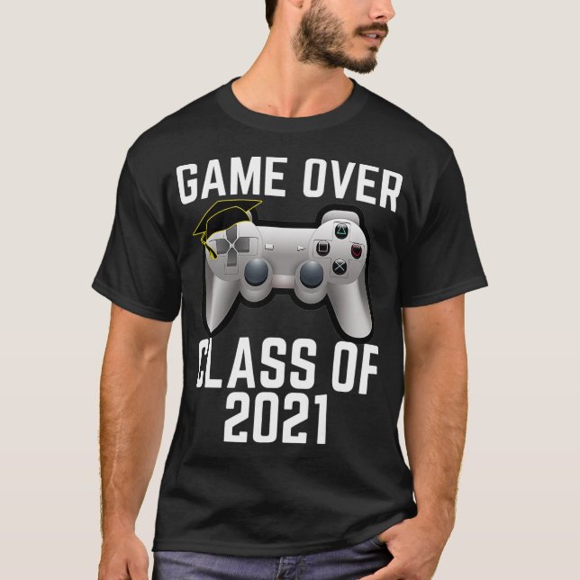 Spelet över klass 2021 Studenten-gåvor till honom T Shirt (Framsida)