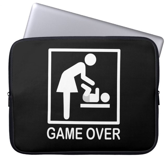 Spelet över Mamma-funny Pictogram Laptop Sleeve (Framsidan)