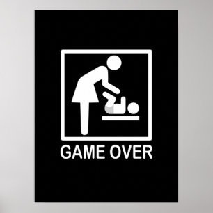 Spelet över Mamma Humous Pictogram Poster