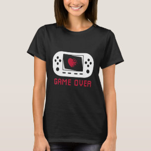 Spelet över Pixel Heart - Spelspel T Shirt