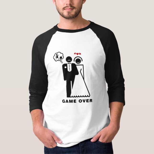 Spelet över - Team Groom Shirt T-shirt (Framsida)