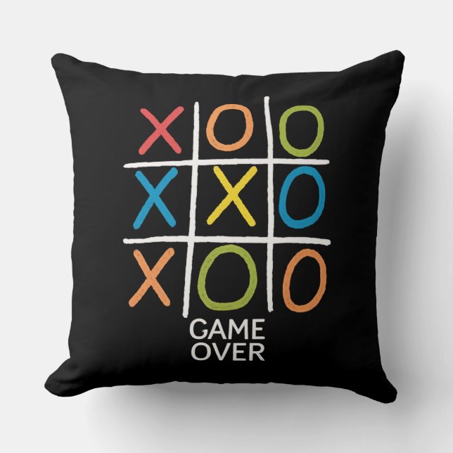 Spelet över Tic-Tac-Toe Kudde (Framsida)
