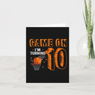 Spelet på 10 basketboll 10:e födelsedagen B Kort