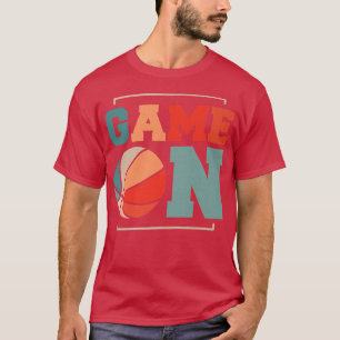 Spelet på basketbollens speldagsrörelse t shirt