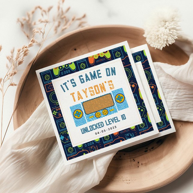 Spelet på blöjor - Födelsedagsfesten Videospel Pappersservett (Skapare uppladdad)