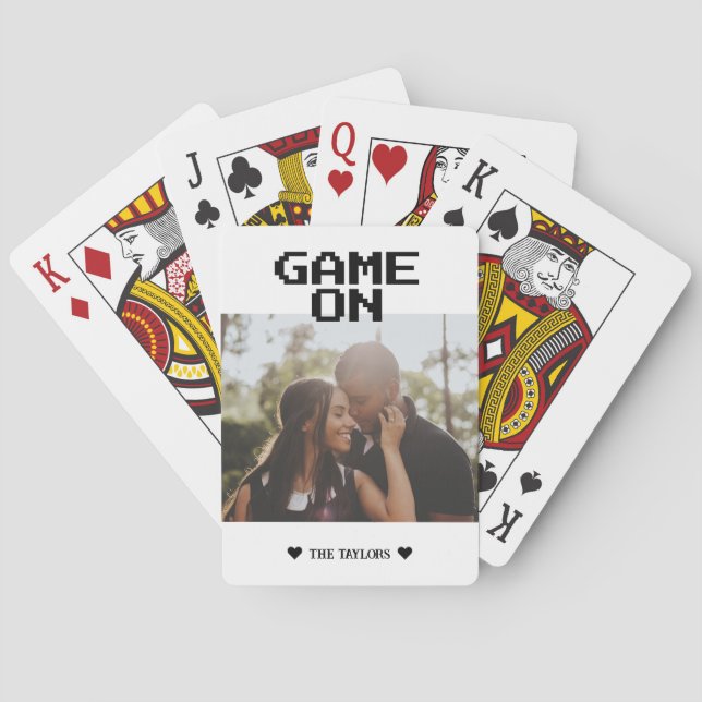 Spelet på foto-Personligen Casinokort (Baksidan)
