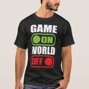 Spelet på, världen av - Lustigt videospel, spel T Shirt