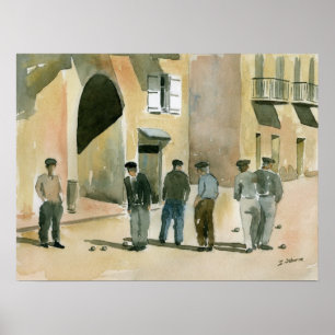 Spelet Pétanque Poster
