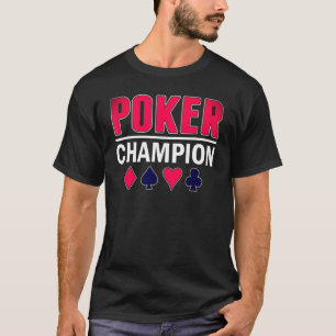 Spelet Poker Champion Card T Shirt