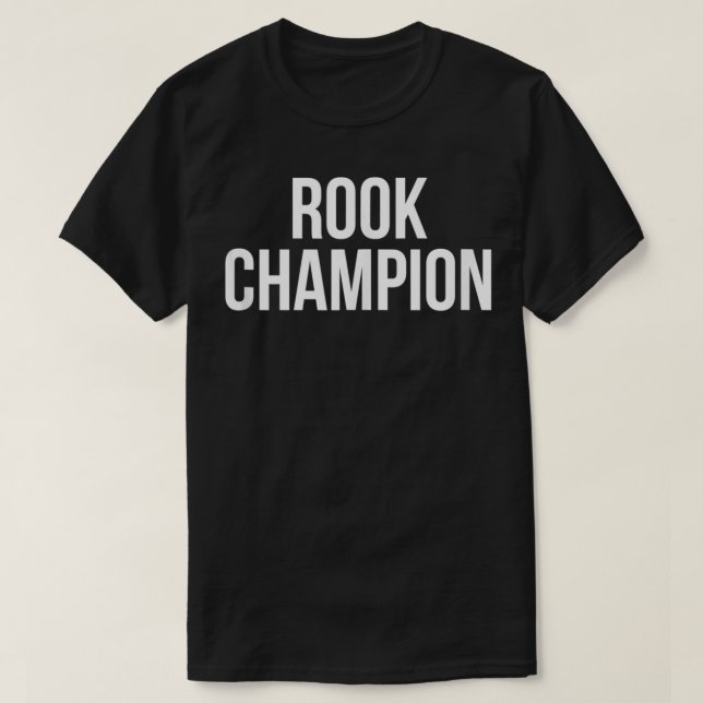 Spelet Rook Champion Card  T Shirt (Design framsida)