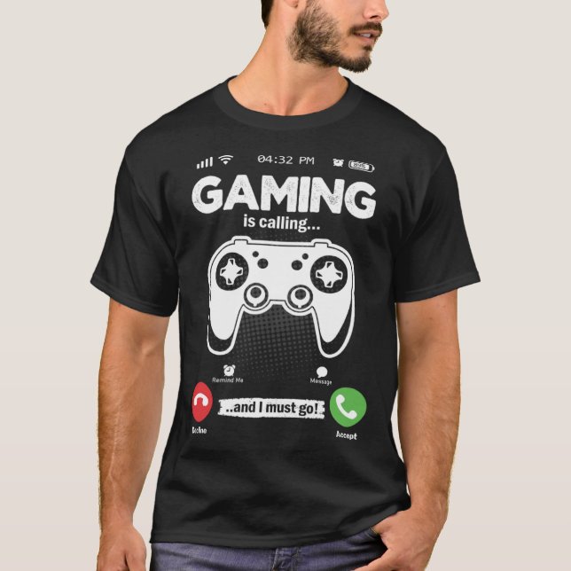 Spelet säger att jag måste gå på Videogames Hobby  T Shirt (Framsida)