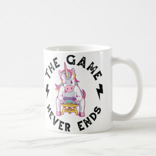 Spelet slutar aldrig kaffemugg