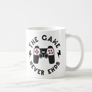 Spelet slutar aldrig kaffemugg