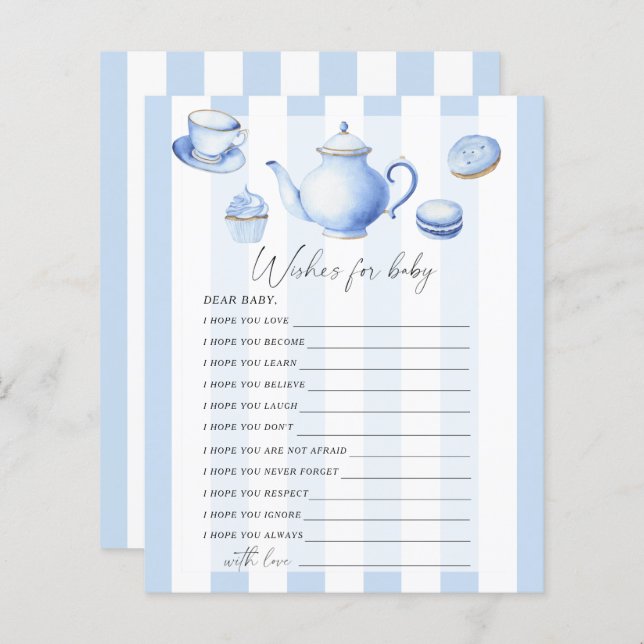 Spelet Tea party - Party | önskemål för baby-spel (Fram/baksida)