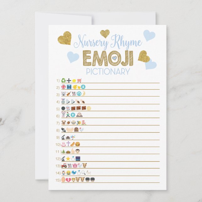 Spelets babyvisningsprogram - Pris är Höger Inbjudningar (Framsida)