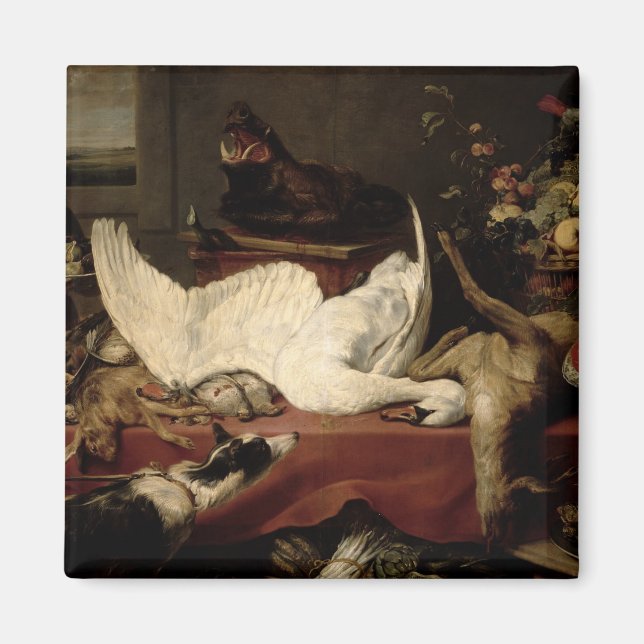 Spelets och skaldjursfiskens liv magnet (Framsidan)