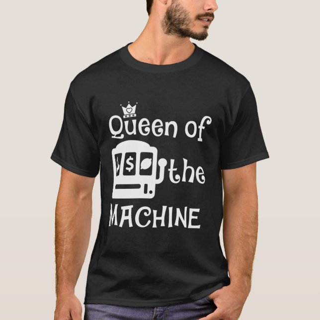 Spelfack Maskin Queen T Shirt (Framsida)