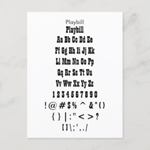 Spelfaktura - Zazzle-typexempel Lakan Vykort