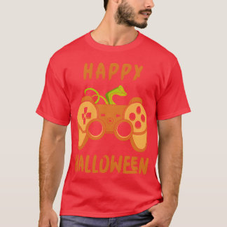 Spelflicka i Halloween Gamer Happy halloween T Shirt