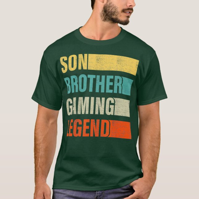 Spelgåvor för tonåring Juli Gamer son T Shirt (Framsida)