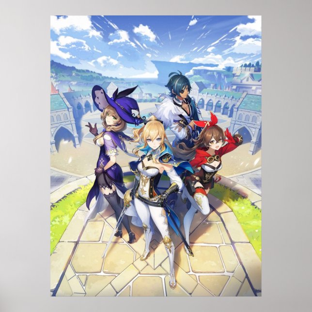 Spelgenshin-påverkan Poster (Framsidan)